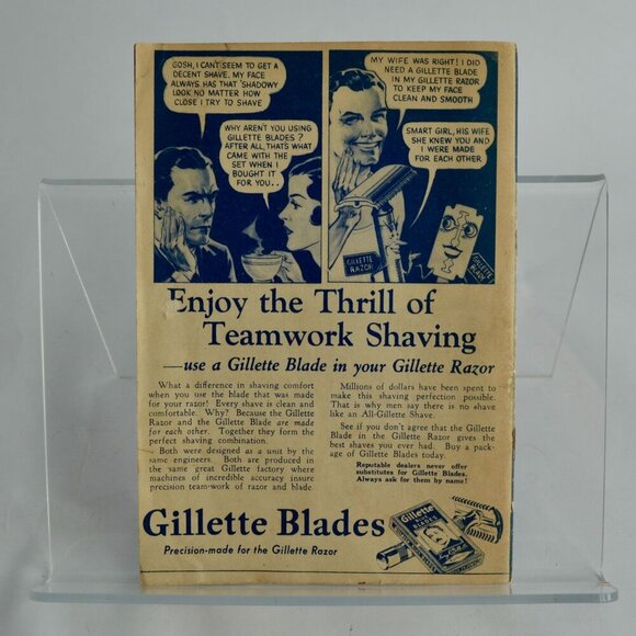 Vintage 1936 Gillette Community Sing Booklet Razor Advertising Songbook - Picture 4 of 5